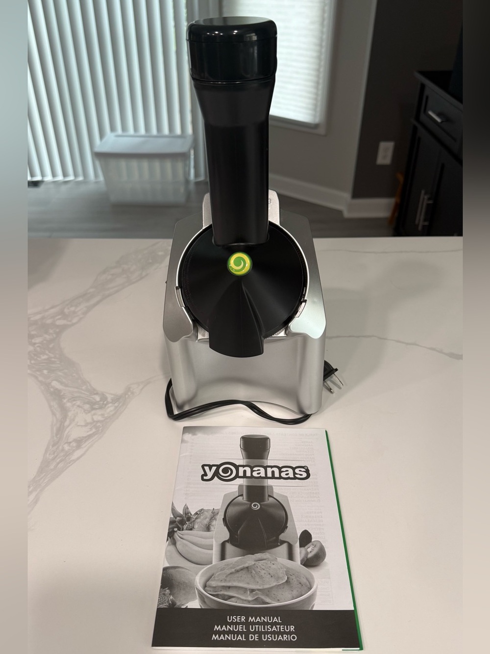 Yonanas Frozen Fruit Dessert Maker - Silver and Black